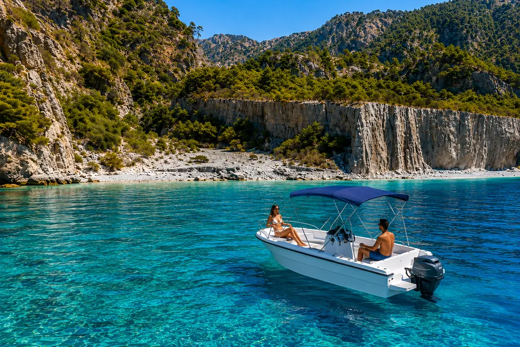 creta mare 550 in front of tripiti